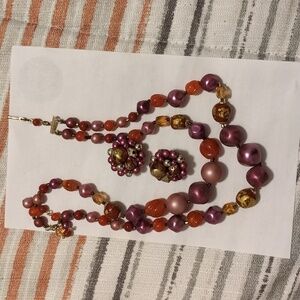 Vintage necklace and earrings